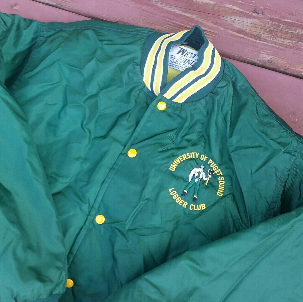 Vintage University Of puget sound jacket